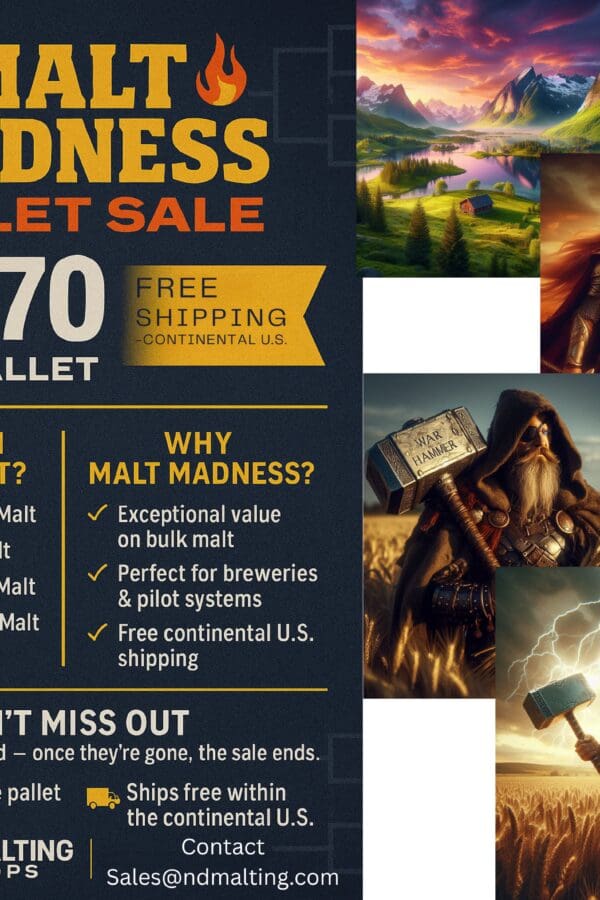 Malt Madness Pallet Sale – 2,200 lbs Premium Malt + Free Shipping